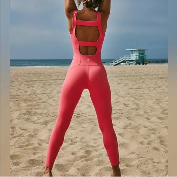 Free People Never Better One Piece Size Small Pink - Picture 2 of 5